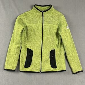 Icewear Jacket Womens Large Green Iceland Fleece Full Zip Casual Outdoor